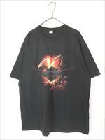 古着 90s USA製 HARLEY DAVIDSON 「BORN WILD」 ファイヤー