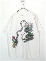 古着　ビンテージ　Tシャツ　青　キャットインザハット　ドクタースース キャットインザハット ドクタースース Tシャツ Sサイズ - メルカリ