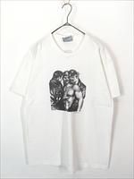 90s ソクラテスの死　アート　哲学　T 古着　プリント　モノトーン　XL DEATH BRAKER アート グラフィック プリント バンドTシャツ