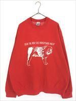 【1987年USA製】トラッカートラック Tracker スウェット ビンテージ 古着 90s USA製 Mack Trucks 「SEEN THE NEW 500 HORSEPOWER