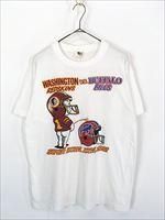 古着 90s NFL レッドスキンズ × ビルズ 「Piss」 ピスボーイ T