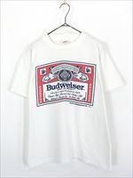 古着 90s USA製 Budweiser バドワイザー ビール 企業 ラベル T
