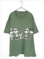 レディース 古着 90s USA製 Snoopy おやすみ スヌーピー 月  両面 蓄光 プリント Tシャツ M 古着 古着 90s USA製 Snoopy スヌーピー マルチ キャラクター