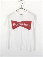 レディース 古着 80s USA製 Budweiser バドワイザー ビール 企業 ロゴ