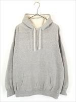 60s〜 VINTAGE SWEAT ラグランパーカー 無地 グレー 古着 60s USA製 Wilson 無地 ソリッド ラグラン スウェット