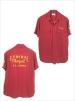 【50s】アルテックス　半袖ボウリングシャツ　三角タグM◆古着アロハヴィンテージ 50s】アルテックス 半袖ボウリングシャツ 三角タグM◇古着アロハ