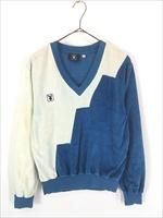 80s PLAYBOY半袖 スウェット コットンポリフロッキー グレー Lサイズ レディース 古着 80s USA製 PLAYBOY ロゴ ワンポイント