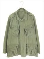 80s ビンテージ ジャングルファティーグサファリジャケット ブラックポプリン 古着 60s 米軍 US 1st ノンリップ ポプリン ベトナム ジャングル