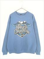 古着 90s- HARLEY DAVIDSON イーグル バー&シールド スウェット