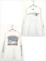 古着 00s USA製 HARLEY DAVIDSON 4面 プリント 長袖 Tシャツ