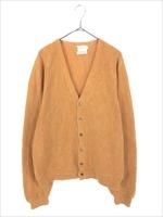 ビンテージ 60s pellle beach アルパカカーディガン L オレンジ ビンテージ 60s pellle beach アルパカカーディガン L オレンジ