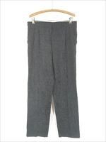 80s 90s アメリカ製　ブラック　スラックス　絣　カスリ　3タック ff5cf0243b66bd1dc81564475cd471