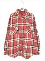 50s MONTGOMERY WARD フランネルシャツ 古着 ヴィンテージ 古着 70s MONTGOMERY WARD 好配色 チェック ヘビー フランネル シャツ