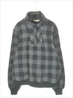 古着 80s USA製 St John's Bay ブラック × グレー ブロック チェック