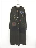 レディース 古着 80-90s Artclothes 鳥 花 パッチワーク ノー