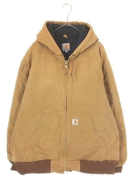 【carhartt 】アクティブジャケット ブラウン　コットン 古着6TAS2 CARHARTT カーハート ACTIVE JACKET アクティブジャケット