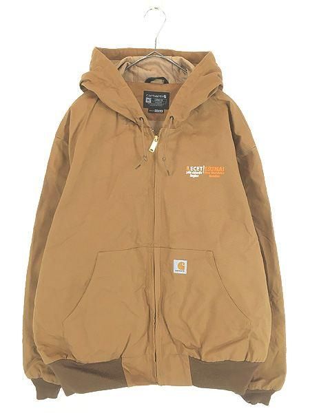 古着 Carhartt 裏地 メッシュ ブラウン ダック アクティブ