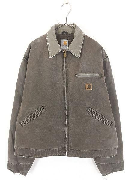 BARACUDA 古着　ネイビー チェック裏地 ジャケット 古着 80s USA製 Carhartt 裏地 ネイティブ柄 ブランケット