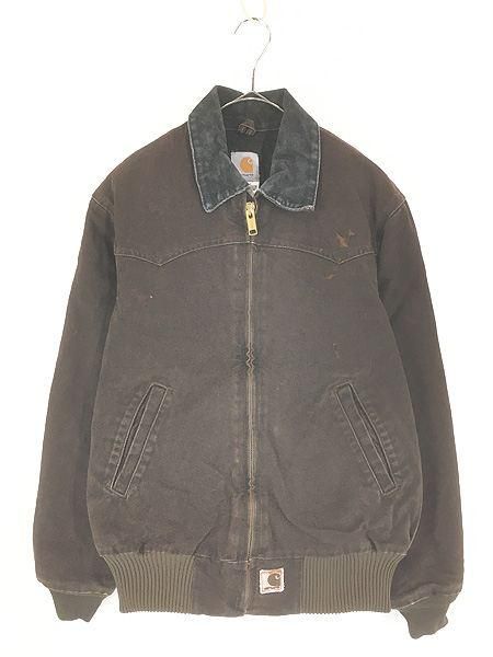 古着 00s Carhartt ウエスタン ヨーク DKB ダークブラウン