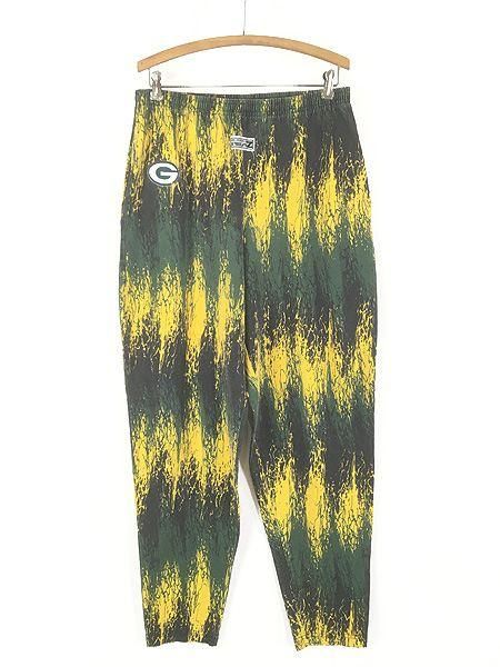 古着 NIXZ NFL Green Bay Packers パッカーズ パッチ 総柄 イージー