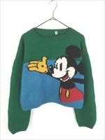 レディース 古着 80s Uruguay製 Mickey ミッキー クロップド丈