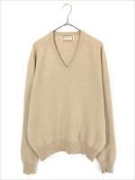 古着 70s 英国製 Alan Paine 豪華 100% カシミヤ ニット セーター 46