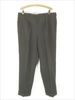 古着 60s グレンチェック ウール タック スラックス パンツ ストレート