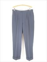 古着 50s The United Woolen Co. ブルー ギャバジン ウール タック