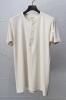 GULLAM. Henry Neck T-shirt. natural.