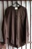 ETS07-ETKACO01_D1. Raw Cut No Collar Shirt. Dyed Dark. Araki Yuu.
