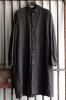 TO16-U. Long Shirt Coat With Pockets. Mud Dark(Hand Dyed). BIEK VERSTAPPEN.
