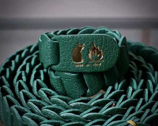 full hand made belt｜il micio × m's braque (green)：m's braque ...