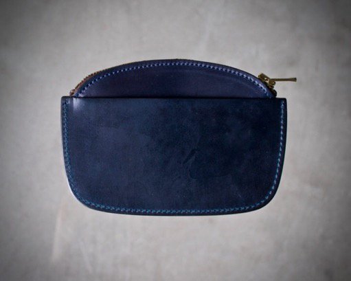 coin purse / cordovan / navy ：forme｜toron（トロン）