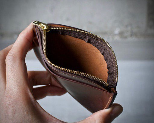 coin purse / cordovan / dark cognac ：forme｜toron（トロン）