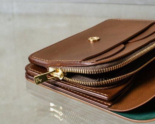 forme】Short Wallet Cordovan ネイビー 小物 折り財布 【特価】 www