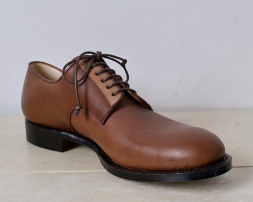 cordovantypeSONOMITSU そのみつ Blucher Plain Toe Cordovan コートバンプレーントゥシューズ S900-14M  24 1/2 Brown × Natural 革靴 定価96