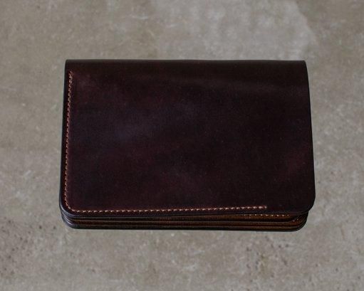 forme Short Wallet (Cordovan) Burgundy | labiela.com