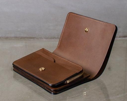 short wallet / cordovan / dark cognac：forme｜toron（トロン）