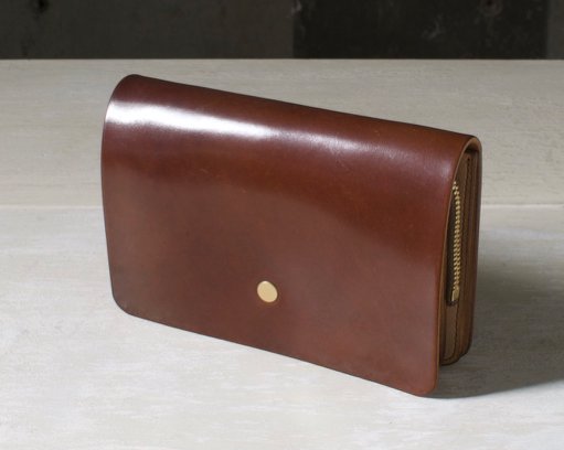 hand wallet / cordovan / bordeaux