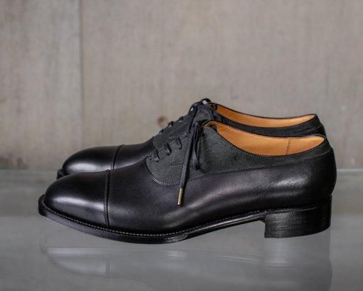 Long vamp balmoral / Calf × Kangaroo reverse / Black × Black