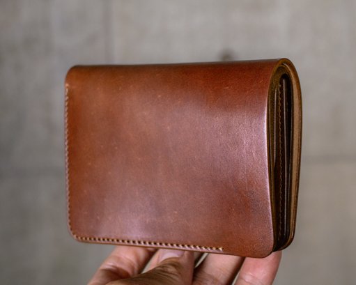 Post wallet / Cordovan / Cigar：forme｜toron（トロン）