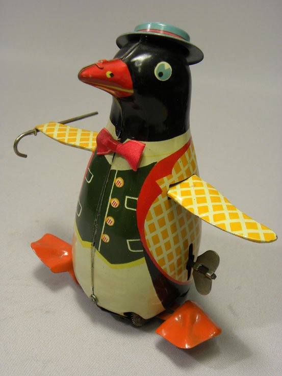 昔のおもちゃ専門店 Shooting Star マルサン商店 小菅 コスゲ ウォーキングペンギン Walking Penguin ブリキ 玩具 おもちゃ Tin Toy