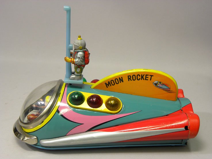 昔のおもちゃ専門店 SHOOTING STAR-増田屋（マスダヤ） ムーンロケット Moon Rocket ブリキ スペース物 宇宙物 玩具 おもちゃ