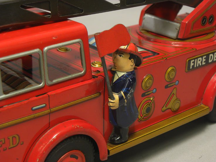 昔のおもちゃ専門店   野村トーイ 消防車 はしご車