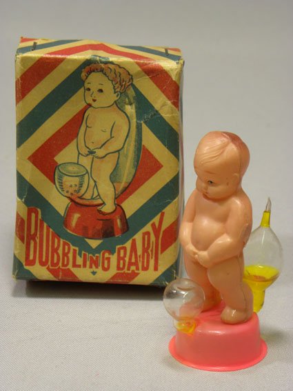 昔のおもちゃ専門店 SHOOTING STAR-小便小僧 Bubbling Baby セルロイド