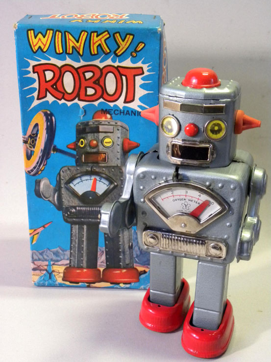 昔のおもちゃ専門店 SHOOTING STAR-米澤玩具（ヨネザワ） ウィンキーロボット Winky Robot ブリキ ロボット 玩具 おもちゃ  通販 販売