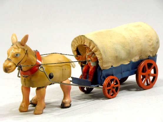日本製 ビンテージ玩具 幌馬車を引く馬 - 昔のおもちゃ専門店 