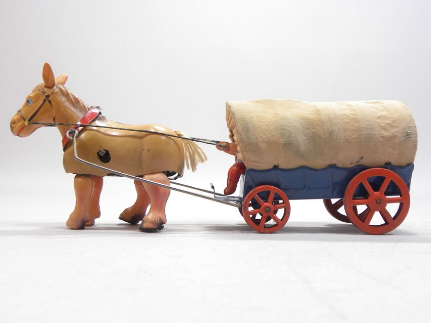 日本製 ビンテージ玩具 幌馬車を引く馬 - 昔のおもちゃ専門店 