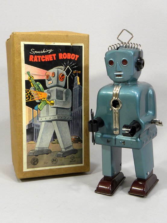 在庫あり/即出荷可】 ロボットトラクター 電動ブリキ 野村トーイ 1950 
