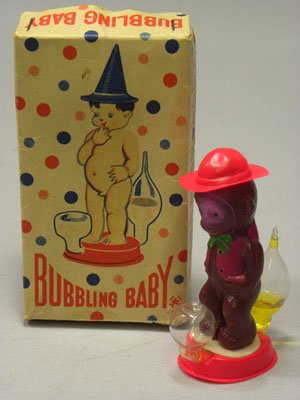 昔のおもちゃ専門店 SHOOTING STAR-小便小僧 猿 Bubbling Baby 